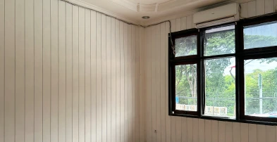 GCP | Dinding, Mahoni Deck Interlock | Lantai, Interlock Mahoni | Dinding, GRC board | Dinding